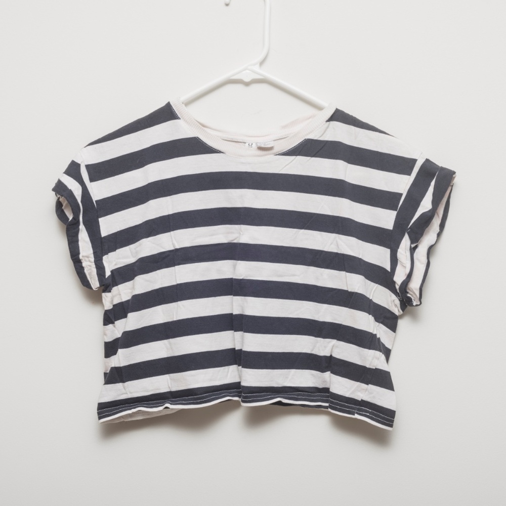 H&M Striped Crop Top TShirt